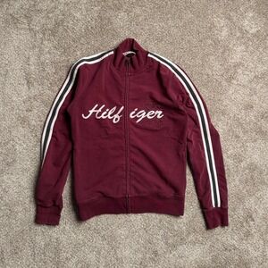 MAROON TOMMY HILFIGER Y2K TRACK JACKET